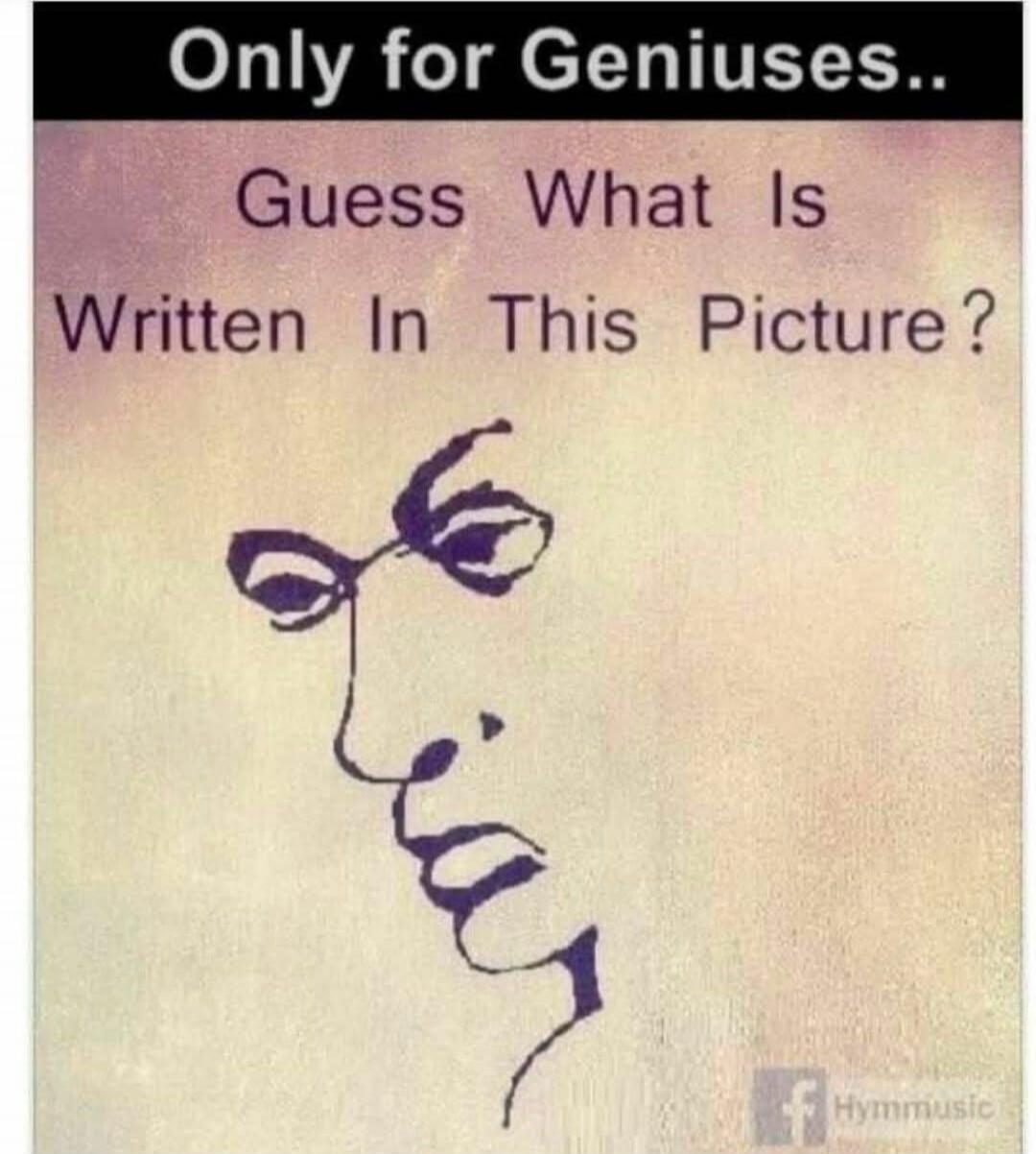 Only for Geniuses.. Guess What Is Written In This Picture? LIAR (hidden word) Hymmusic