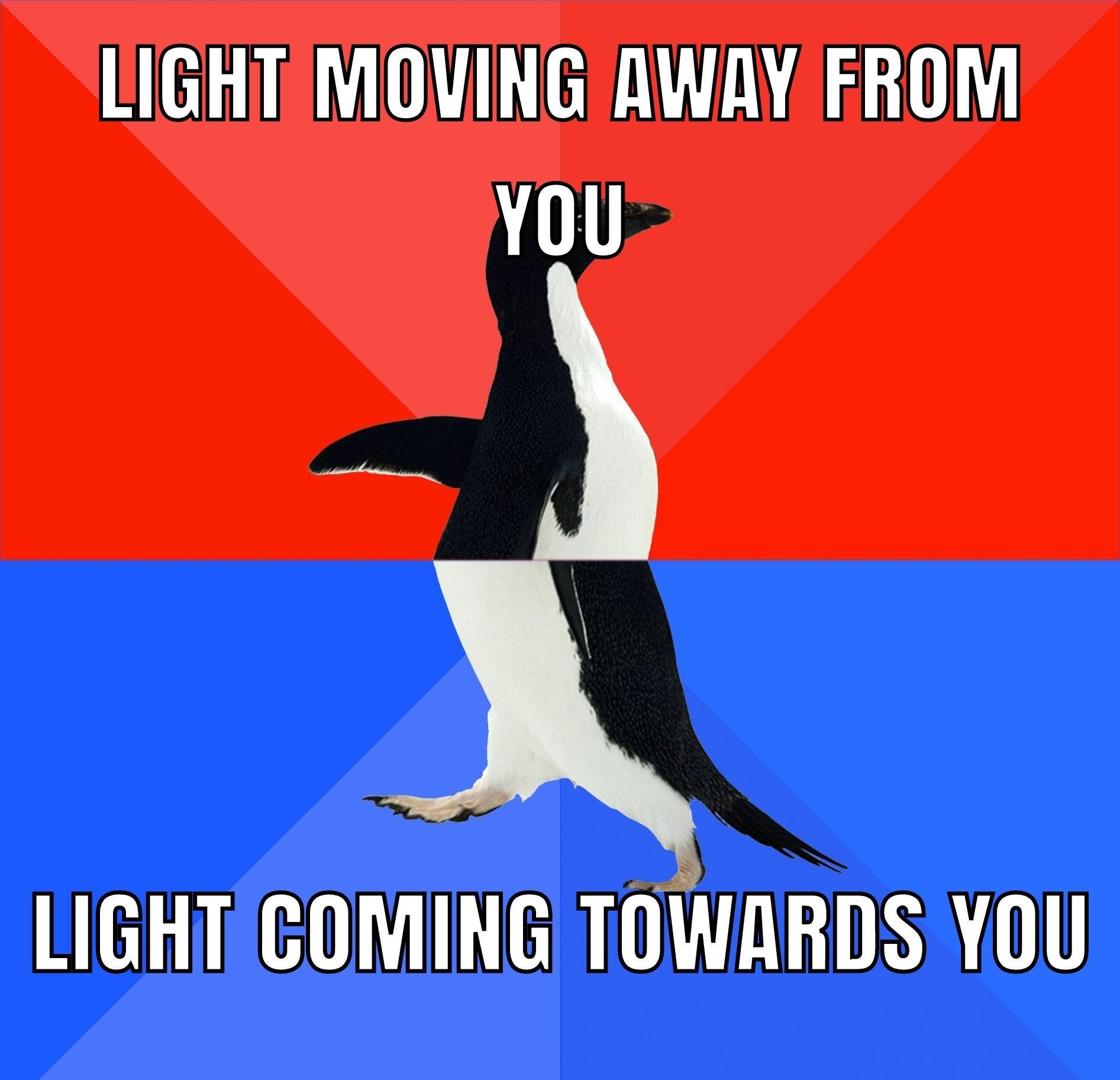 LIGHTEMOVING AWAY FROM YOU LIGHTCOMINGITOWARDS YoU