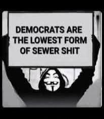 DEMOCRATS ARE THE LOWEST FORM OF SEWER SHIT
