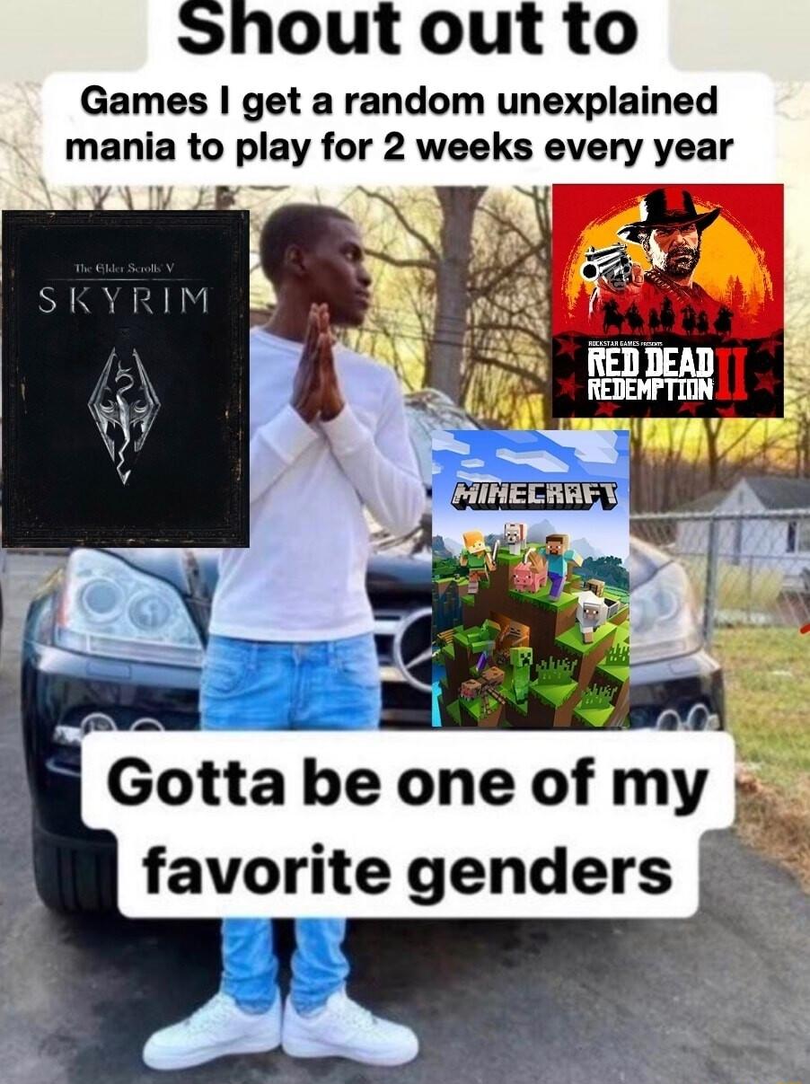 Games get a random unexplained mania to play for 2 weeks every year