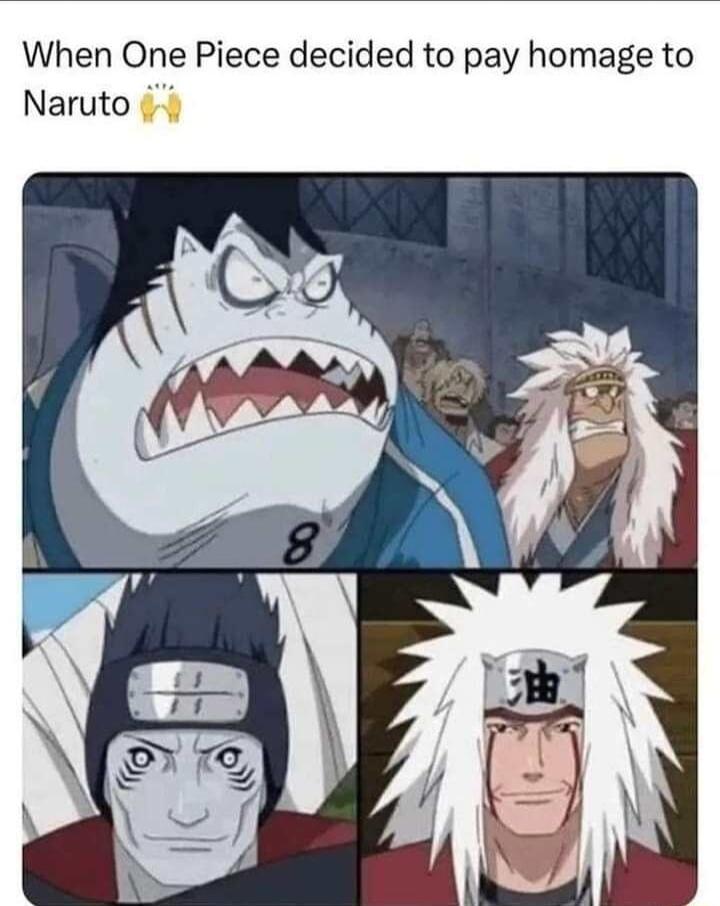 When One Piece decided to pay homage to Naruto