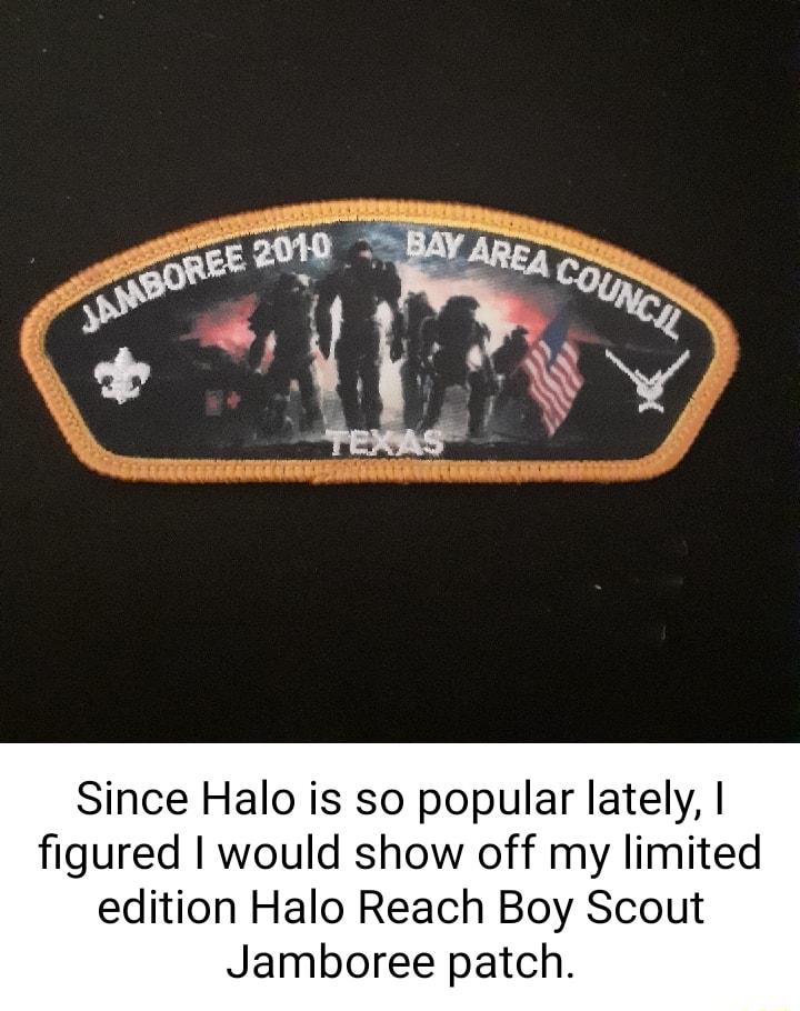 Since Halo is so popular lately figured would show off my limited edition Halo Reach Boy Scout Jamboree patch