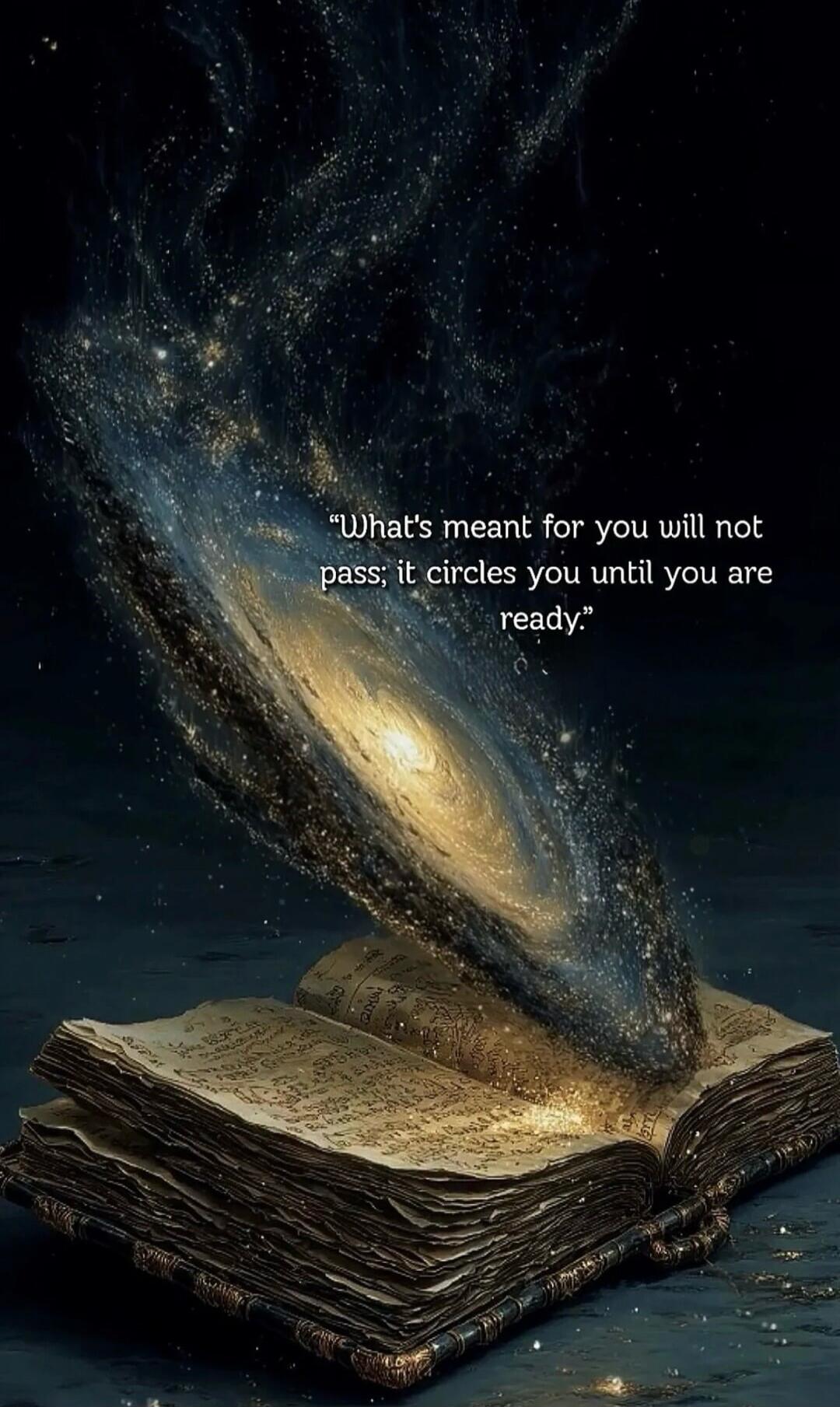 What's meant for you will not pass; it circles you until you are ready.