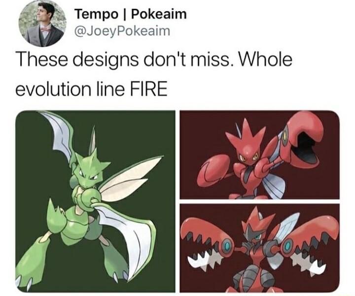 Tempo Pokeaim Wkl JoeyPokeaim These designs dont miss Whole evolution line FIRE