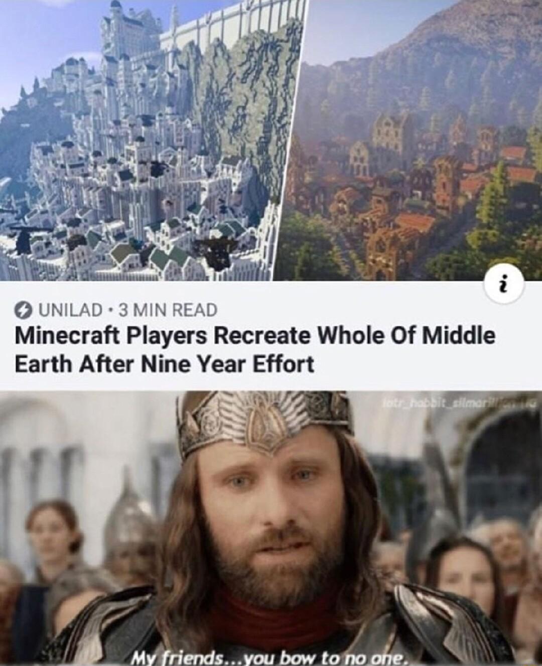 Mlcrah Players Recreae Whole Of Middle Earth After Nine Year Effort