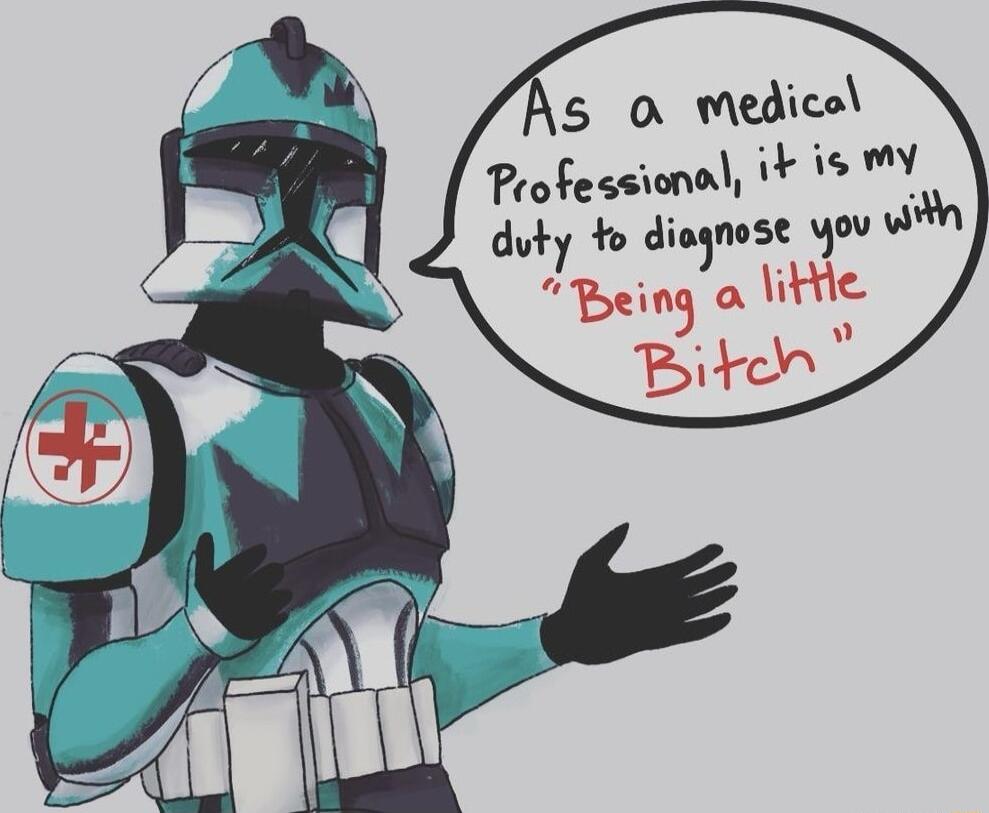 Professional it is Y duty to diognose you Wi Pring lithe Bikch