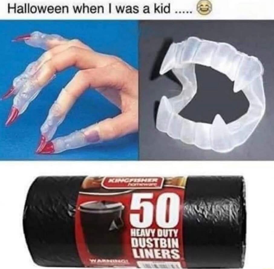 Halloween when I was a kid ...... 😂
50 Heavy Duty Dustbin Liners