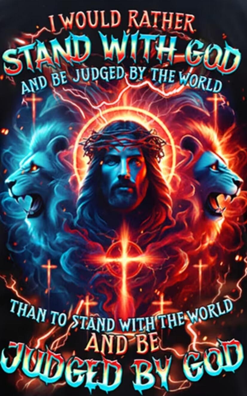 I WOULD RATHER STAND WITH GOD AND BE JUDGED BY THE WORLD THAN TO STAND WITH THE WORLD AND BE JUDGED BY GOD