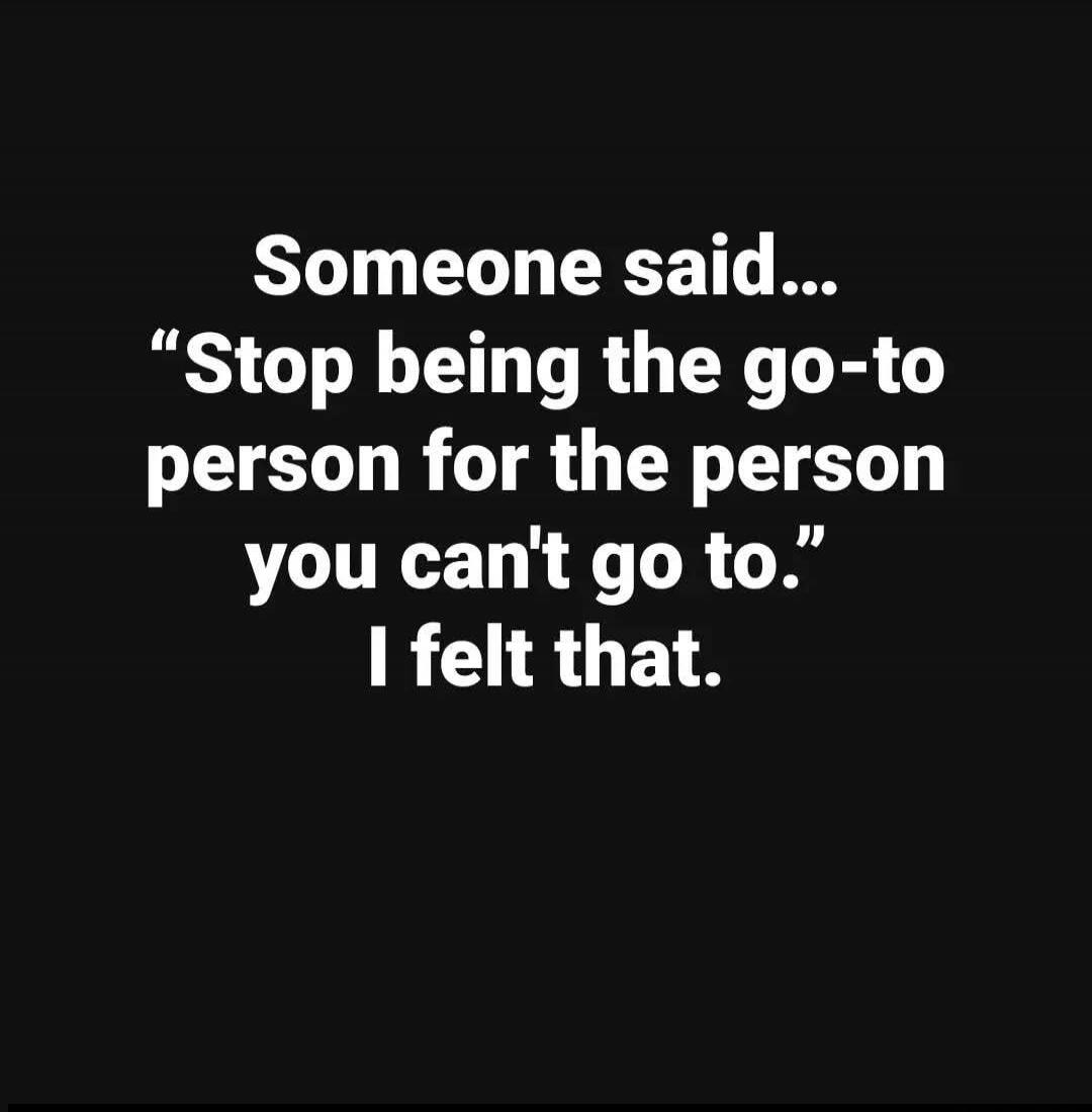 Someone said... 