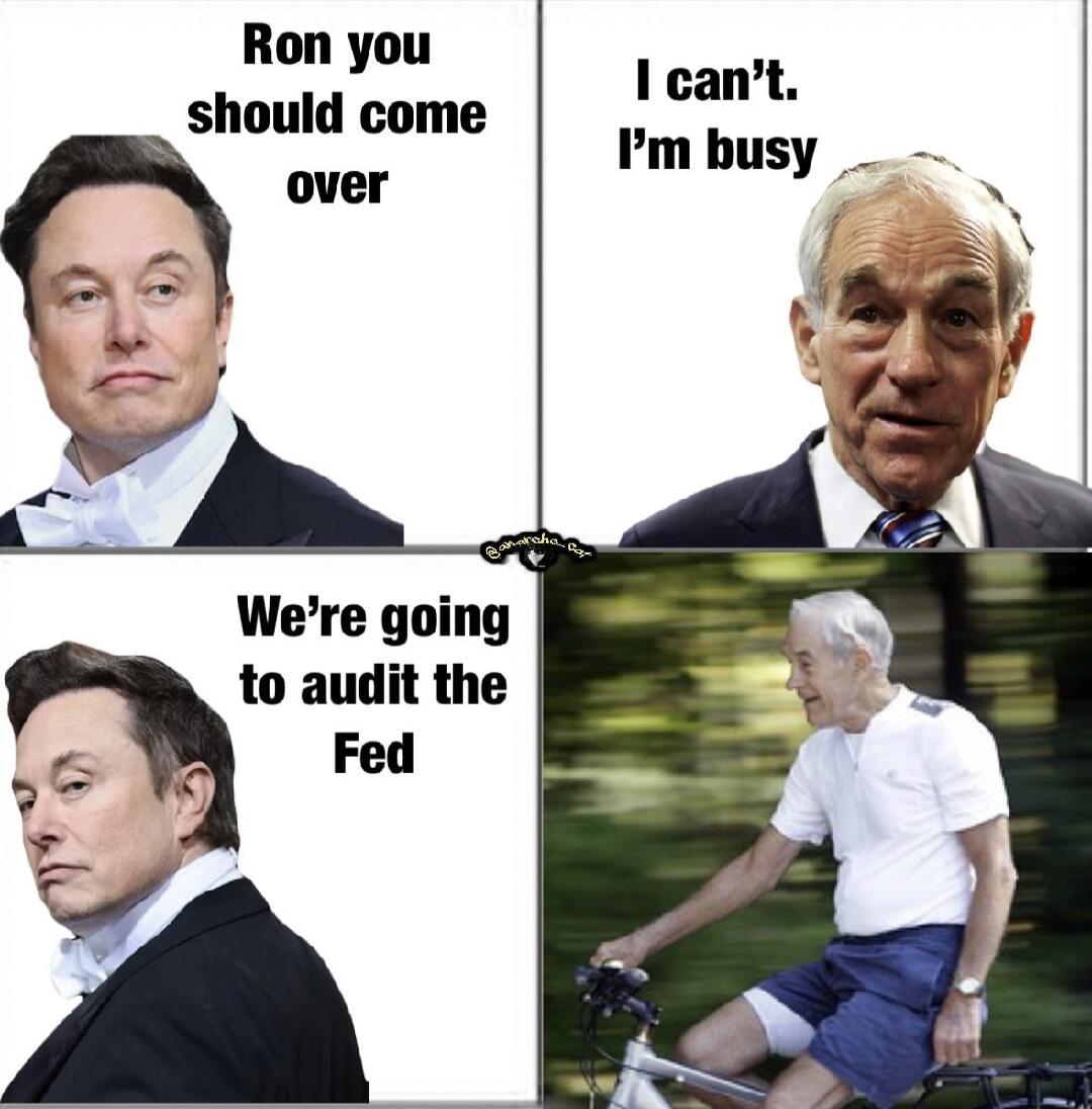Ron you should come over Were going to audit the
