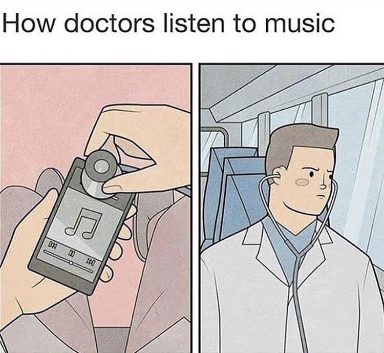How doctors listen to music