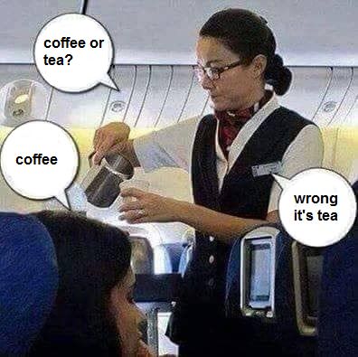 coftee or tea 7N wrong its tea