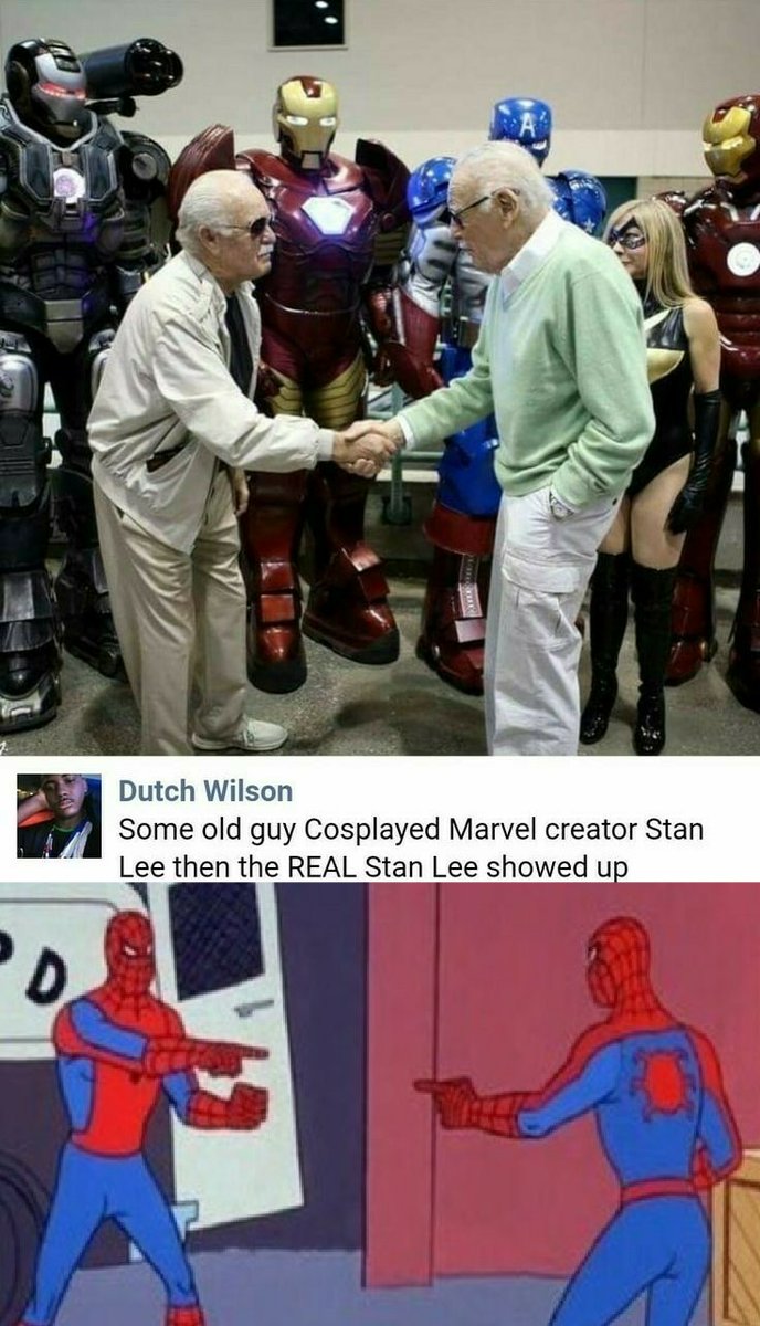 Dutch Wilson Some old guy Cosplayed Marvel creator Stan Lee then the REAL Stan Lee showed up
