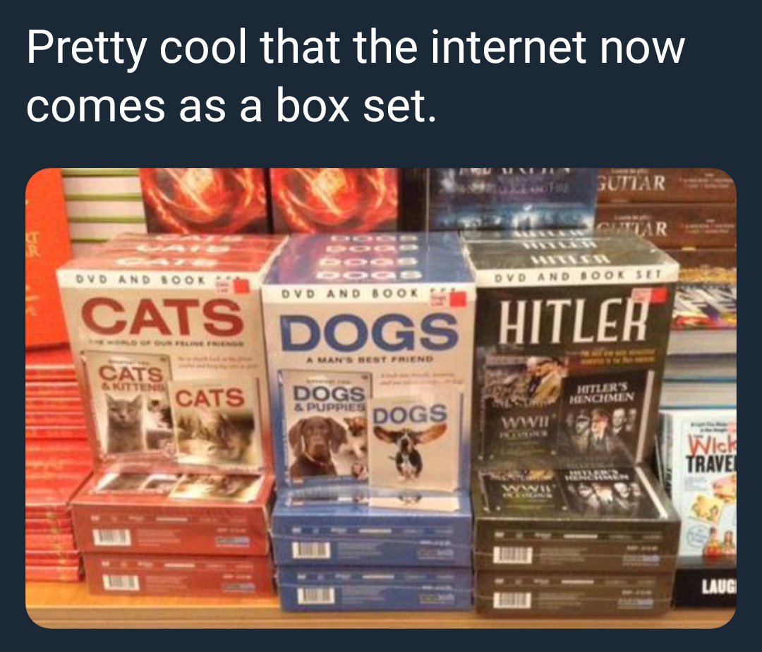 Pretty cool that the internet now comes as a box set