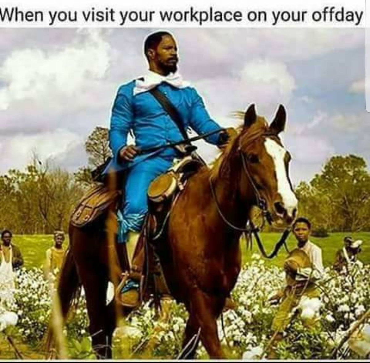When you visit your workplace on your offday