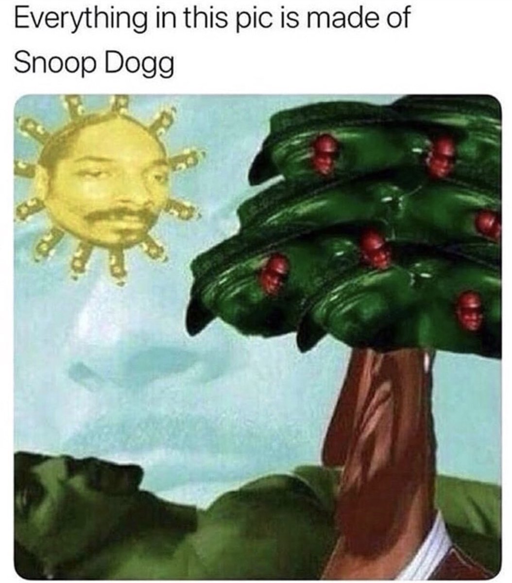 Everything in this pic is made of Snoop Dogg