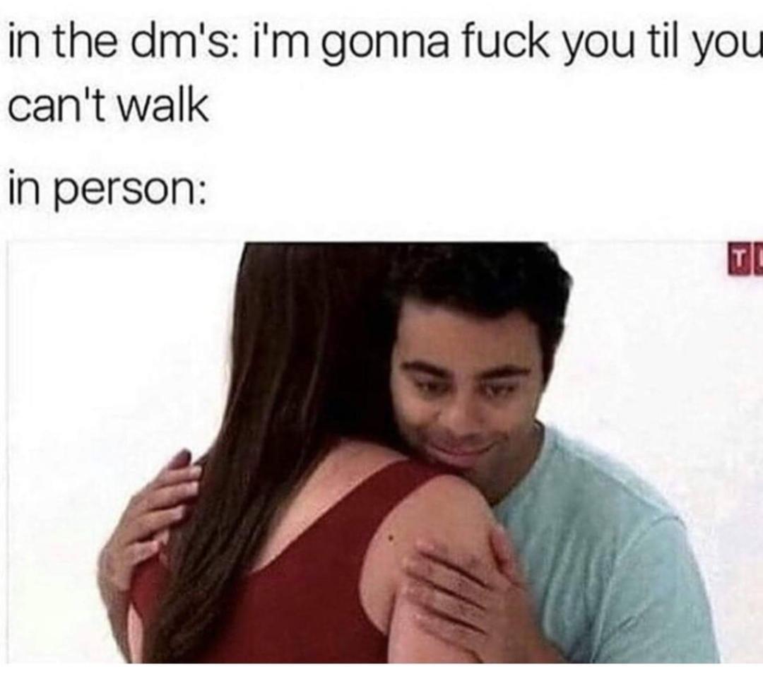 in the dms im gonna fuck you til you cant walk in person 2