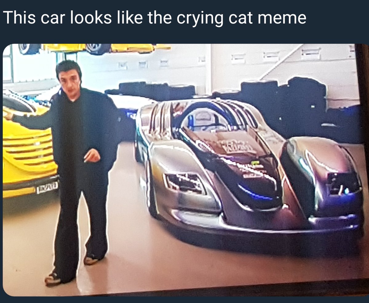 This car looks like the crying cat meme