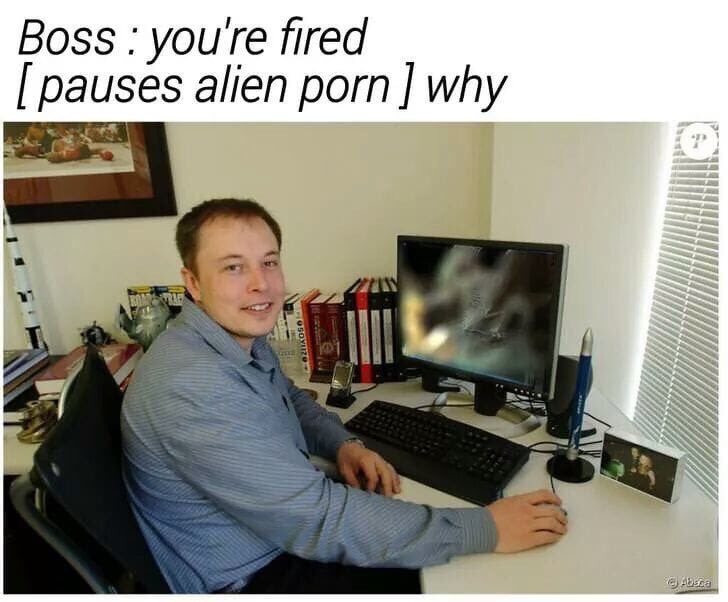 Boss youre fired pauses alien porn why