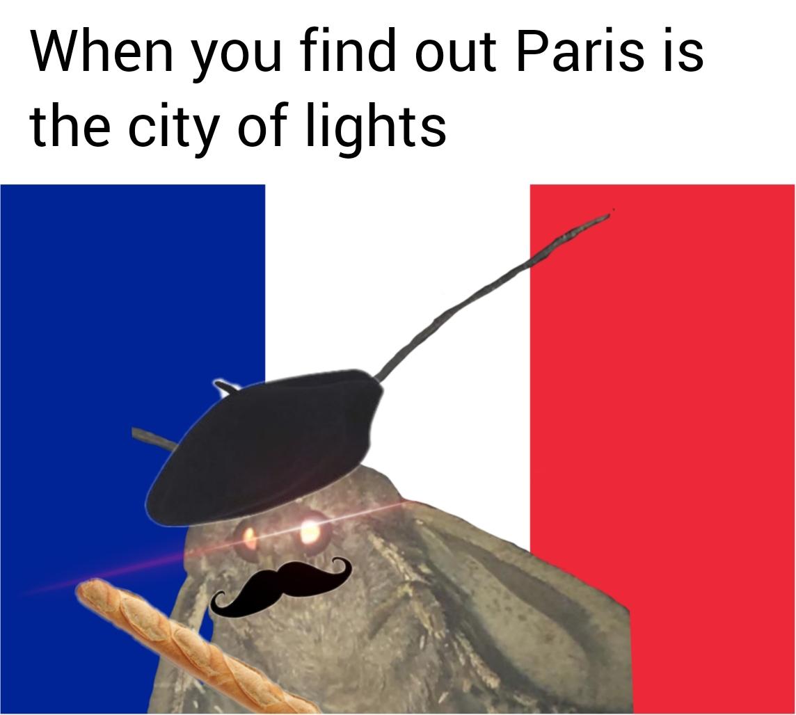 When you find out Paris is the city of lights