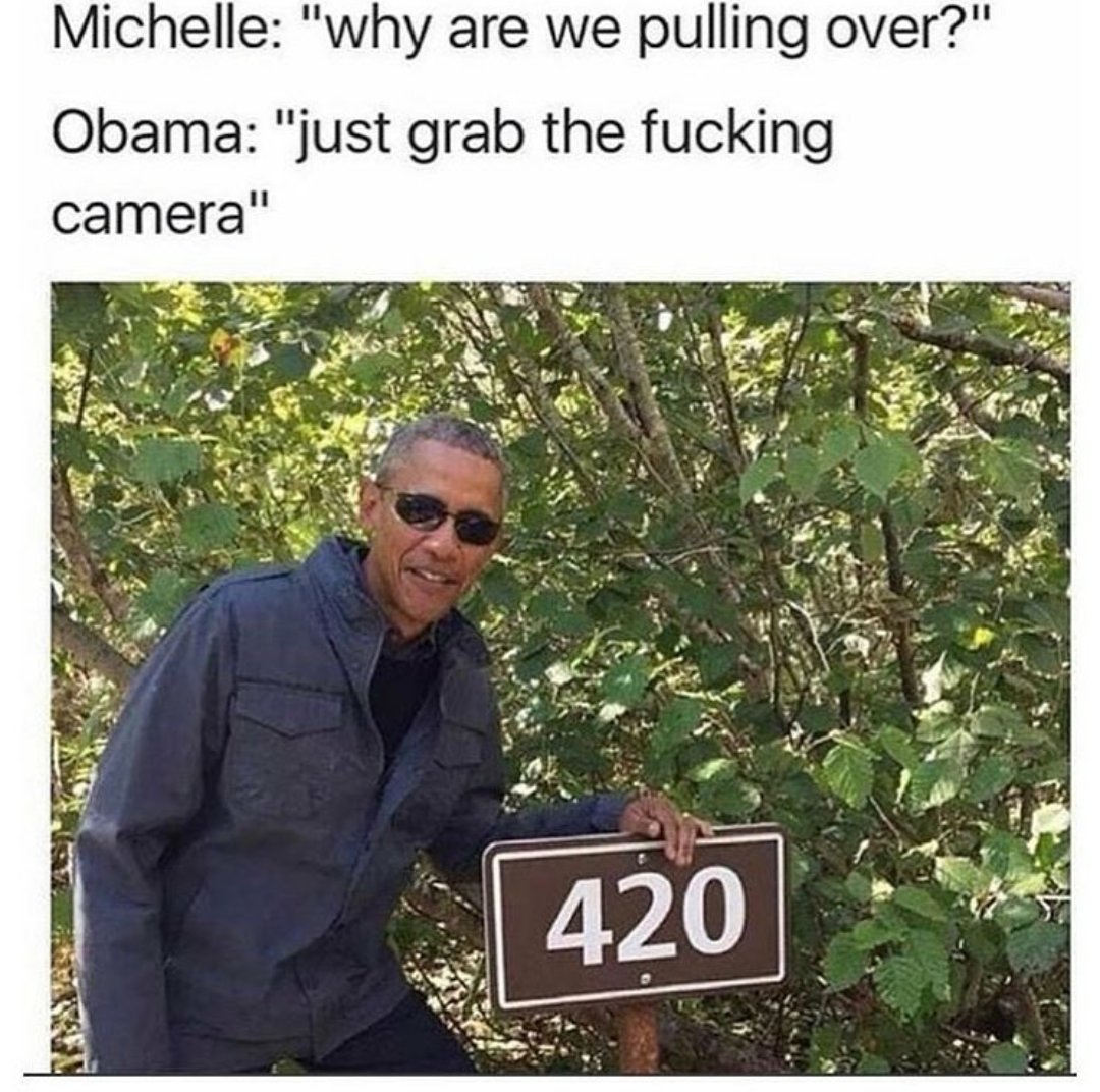 Michelle why are we pulling over Obama just grab the fucking camera