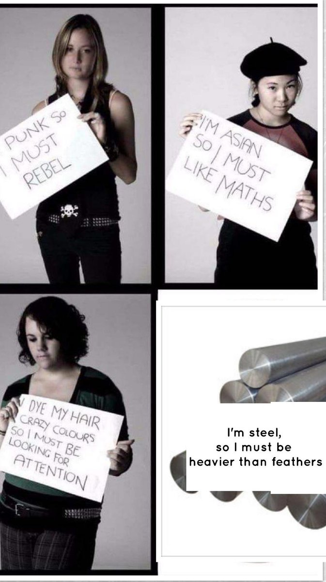 AL Im steel so must be teavier than feathers