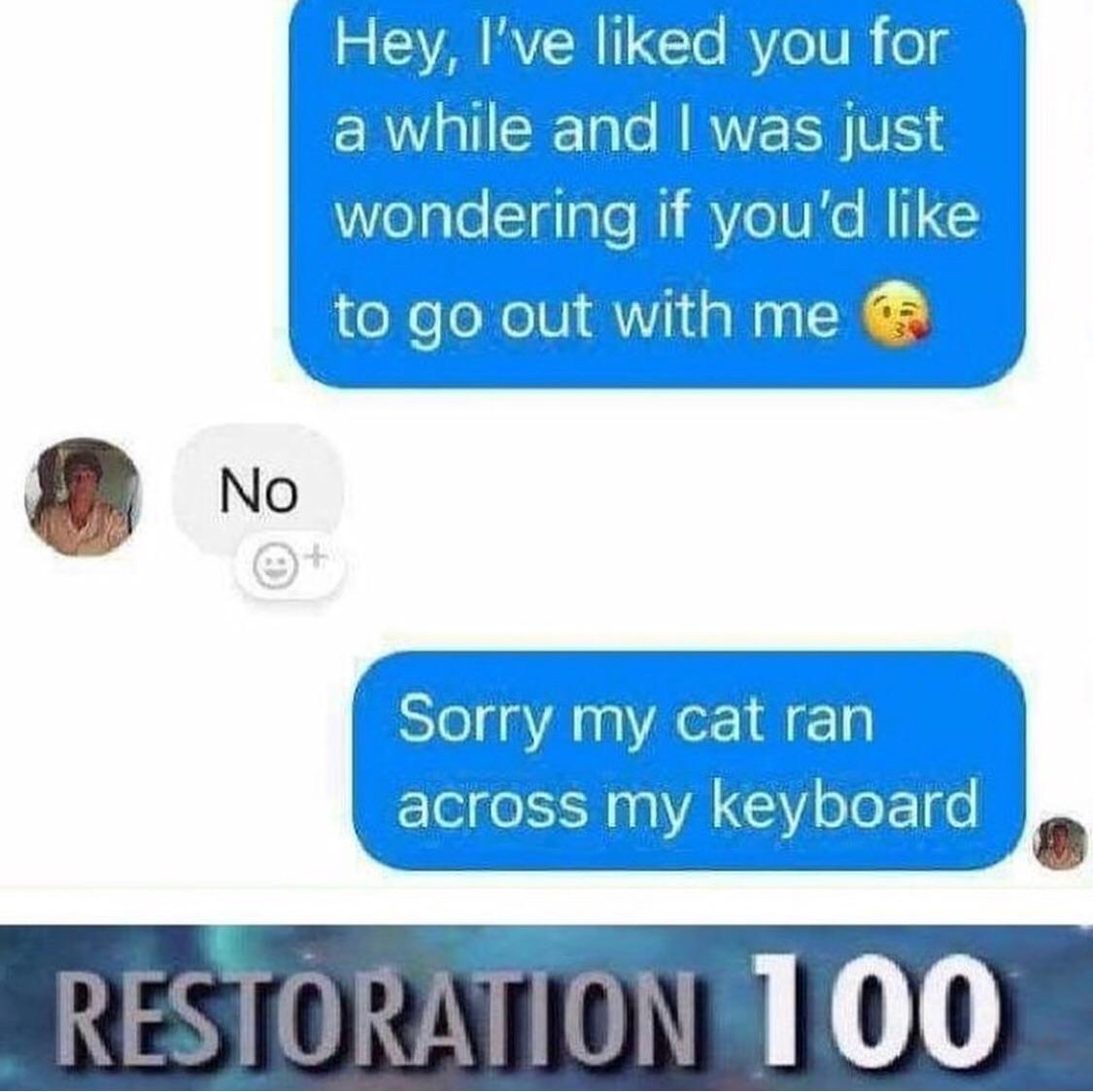 Hey Ive liked you for Rl ERETa e MRV VES S wondering if youd like to go out with me A 24 Sorry my cat ran across my keyboard