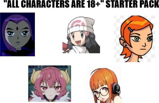 ALLCHARACTERS ARE 18 STARTER PACK