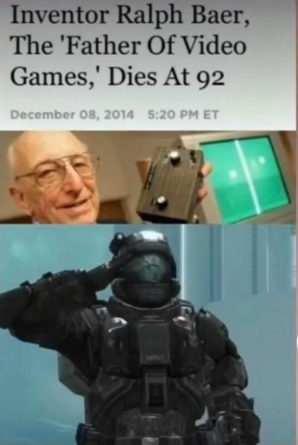 Inventor Ralph Baer The Father Of Video Games Dies At 92 t T o B