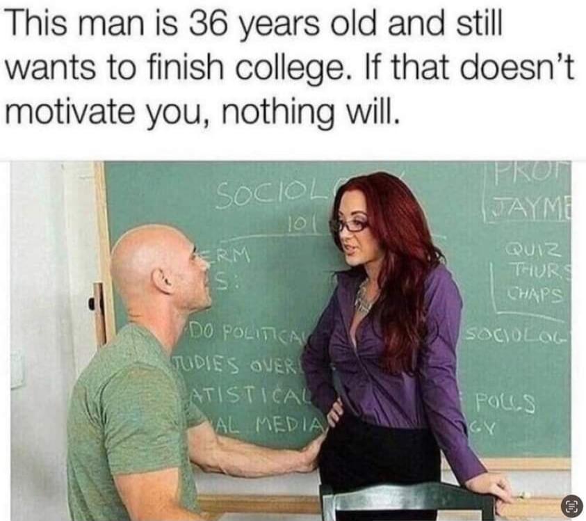 This man is 36 years old and still wants to finish college. If that doesn't motivate you, nothing will. SOCIOL 101 PROF JAYME QUIZ THURS CHAPS SOCIOLOG POLLS GY DO POLITICAL STUDIES OVER ATISTICAL AL MEDIA