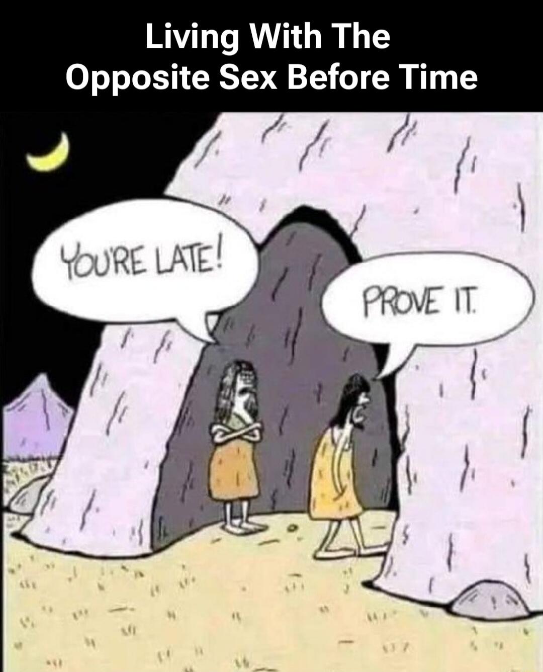 Living With The Opposite Sex Before Time YOU'RE LATE! PROVE IT.