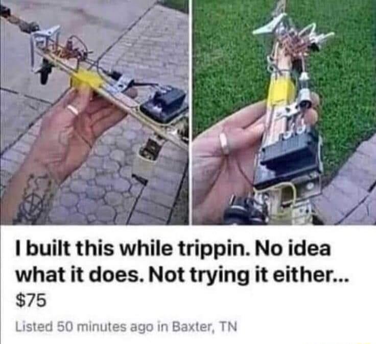 built this while trippi what it does Not trying it either 75 Listed 50 minutes ago in Baxter TN