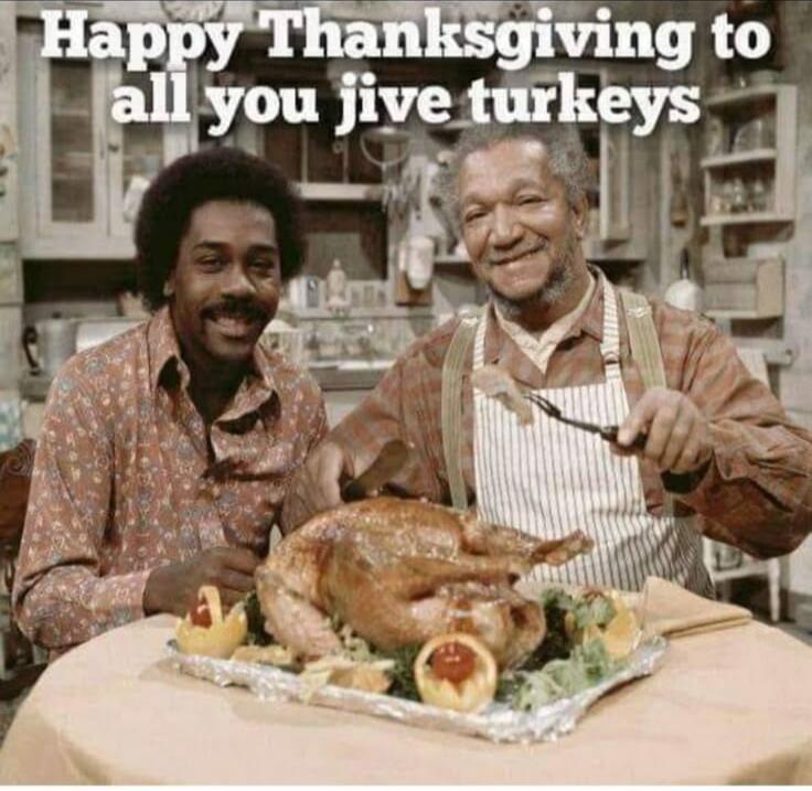 Happy Thanksgiving to all you live turkeys