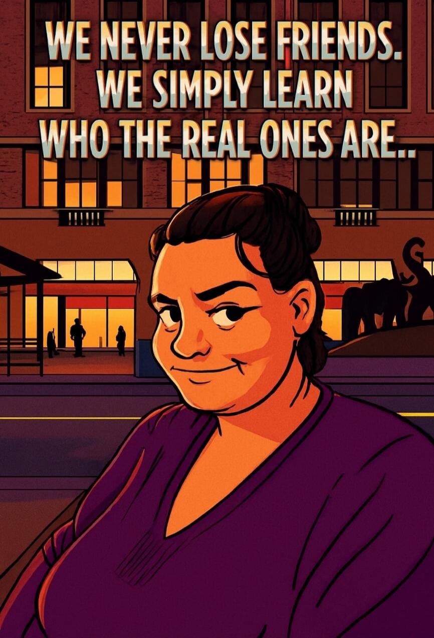 WE NEVER LOSE FRIENDS. WE SIMPLY LEARN WHO THE REAL ONES ARE...