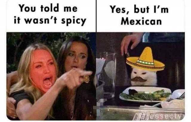 You told me Yes but Im it wasnt spicy Mexican