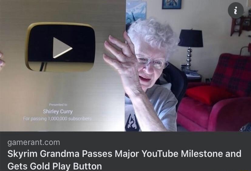 gamerantcom B LREE G I EEEECER VETT R I T LR VIR G EET Gets Gold Play Button