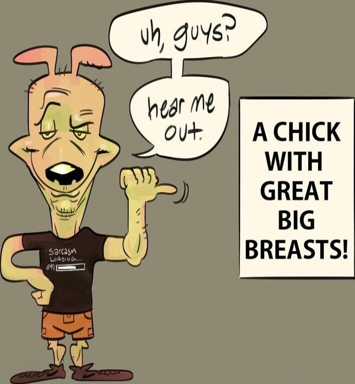 A CHICK WITH GREAT BlG BREASTS