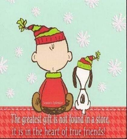 The greatest gift is not found in a store, it is in the heart of true friends!