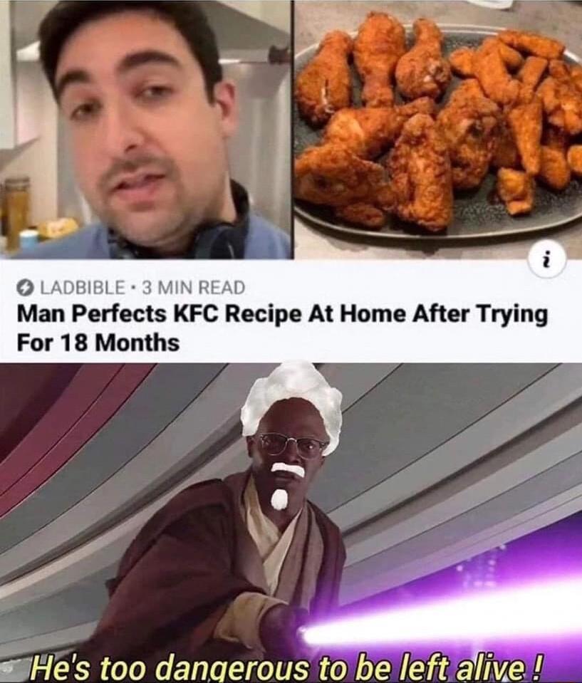 LADBIBLE 3 MIN READ Man Perfects KFC Recipe At Home After Trying For 18 Months