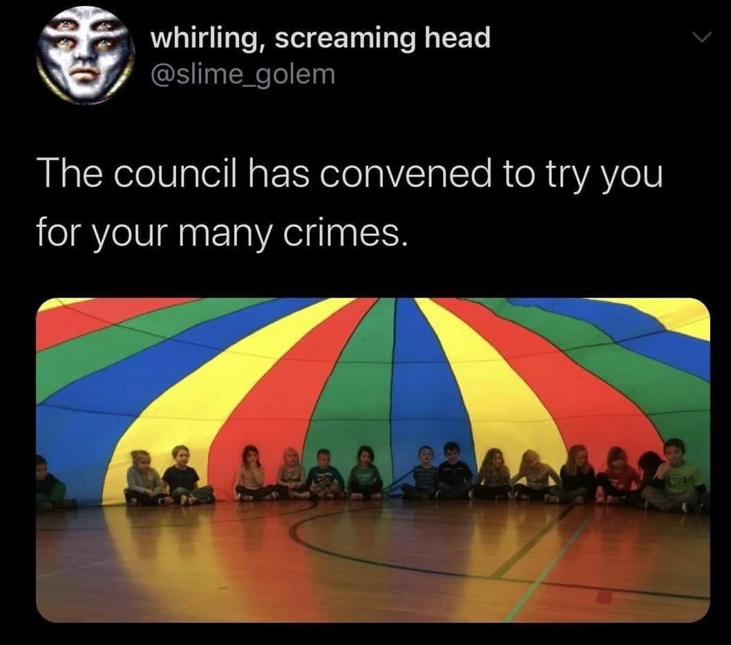 whirling screaming head slime_golem The council has convened to try you for your many crimes