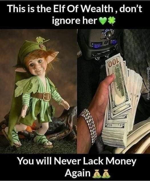 This is the EIf Of Wealth dont ignore her W I 0 You will Never Lack Money Again A