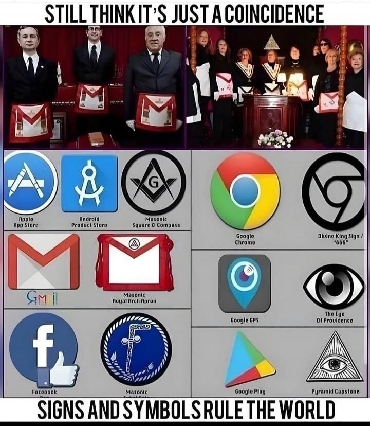 STILL THINK IT'S JUST A COINCIDENCE
SIGNS AND SYMBOLS RULE THE WORLD