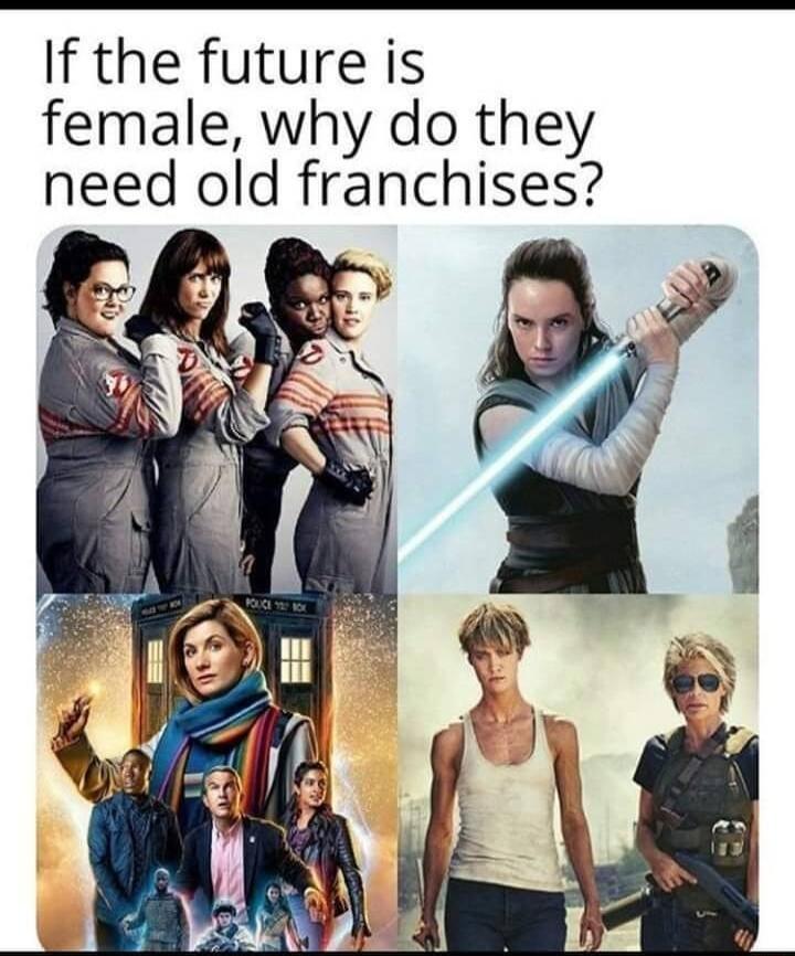 If the future is female why do they need old franchises