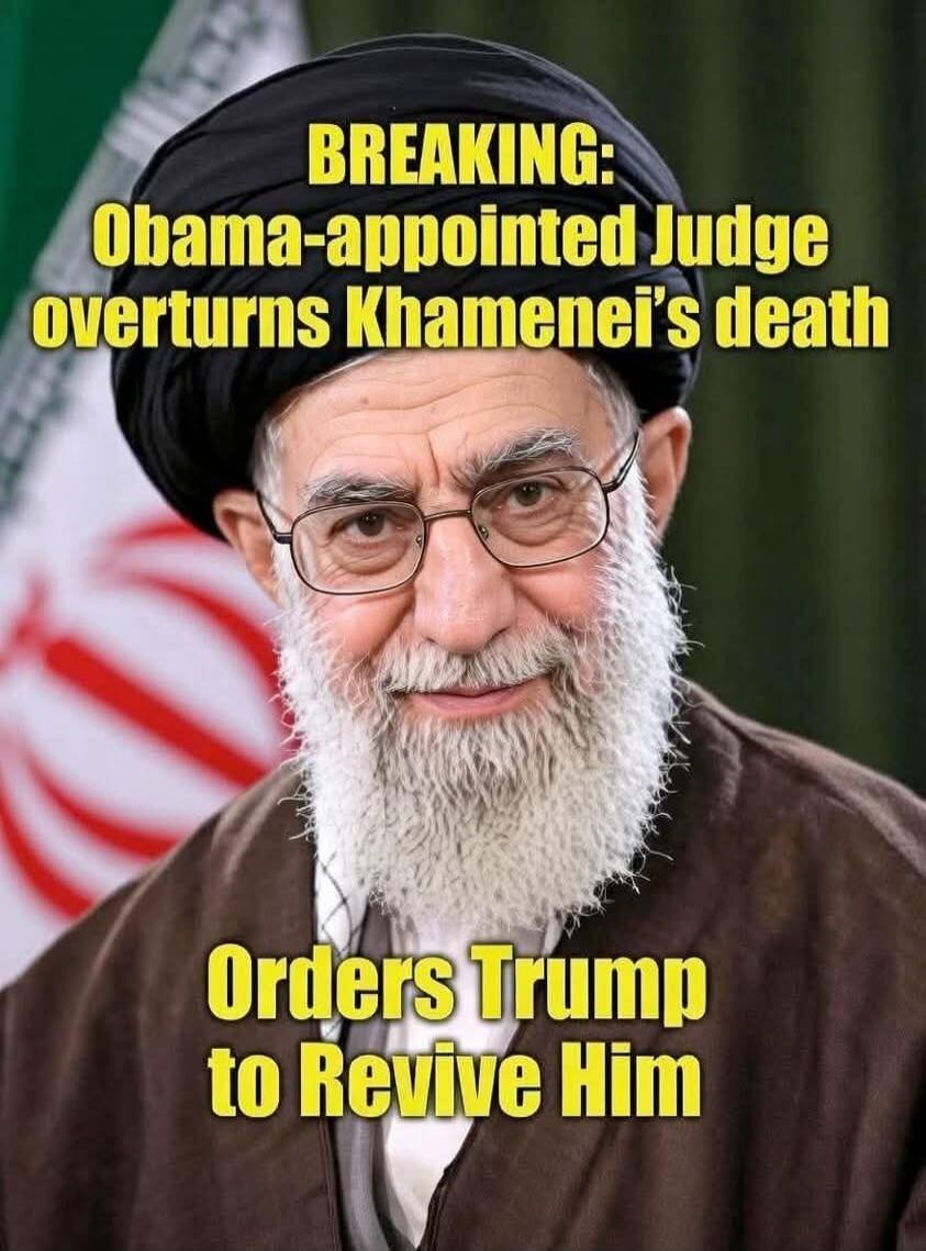 BREAKING: Obama-appointed Judge overturns Khamenei's death Orders Trump to Revive Him