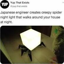 Japanese engineer creates creepy spider night light that walks around your house at night