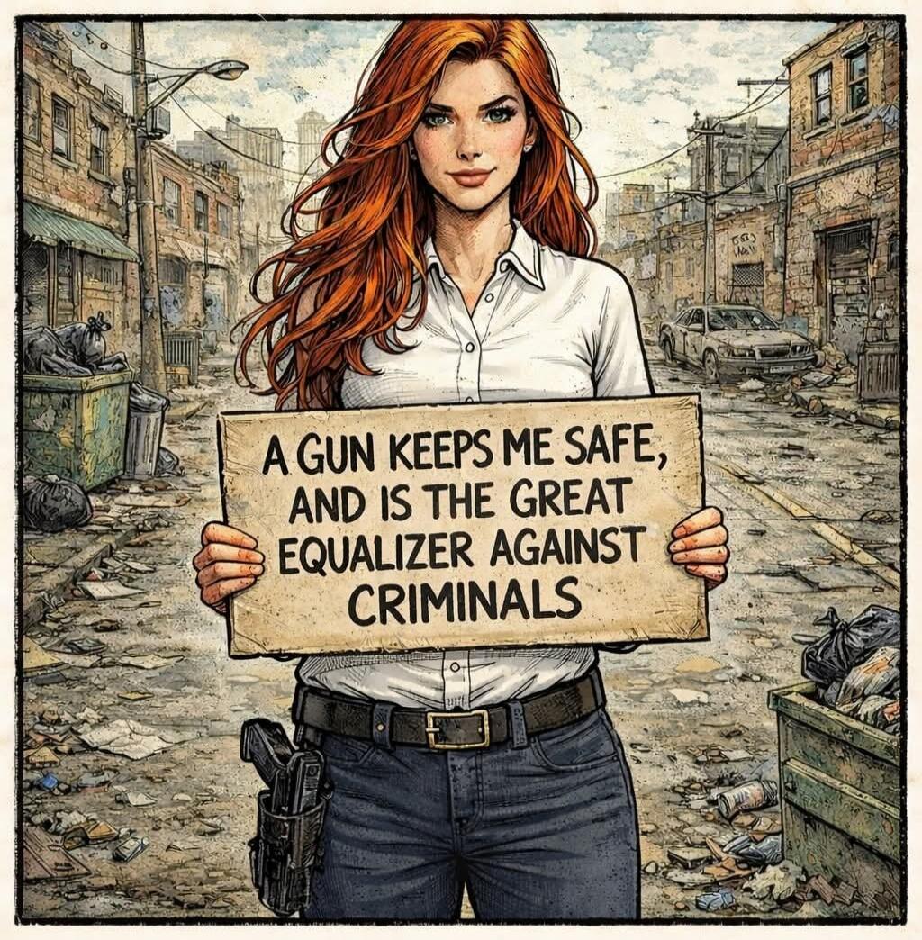 A GUN KEEPS ME SAFE, AND IS THE GREAT EQUALIZER AGAINST CRIMINALS