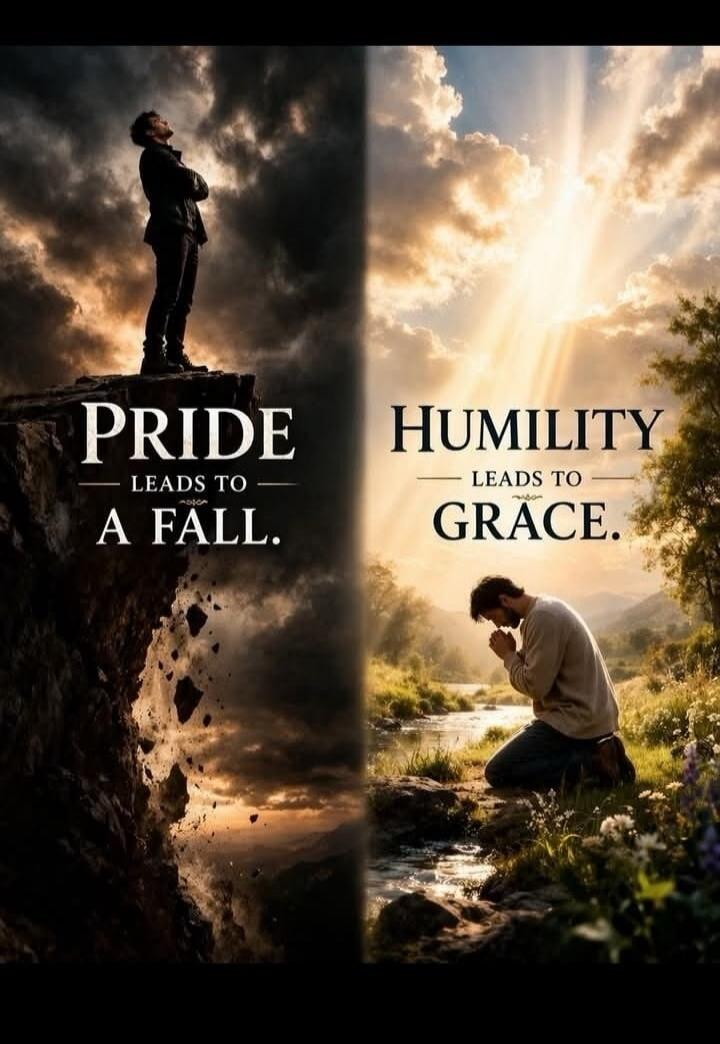 PRIDE LEADS TO A FALL. HUMILITY LEADS TO GRACE.