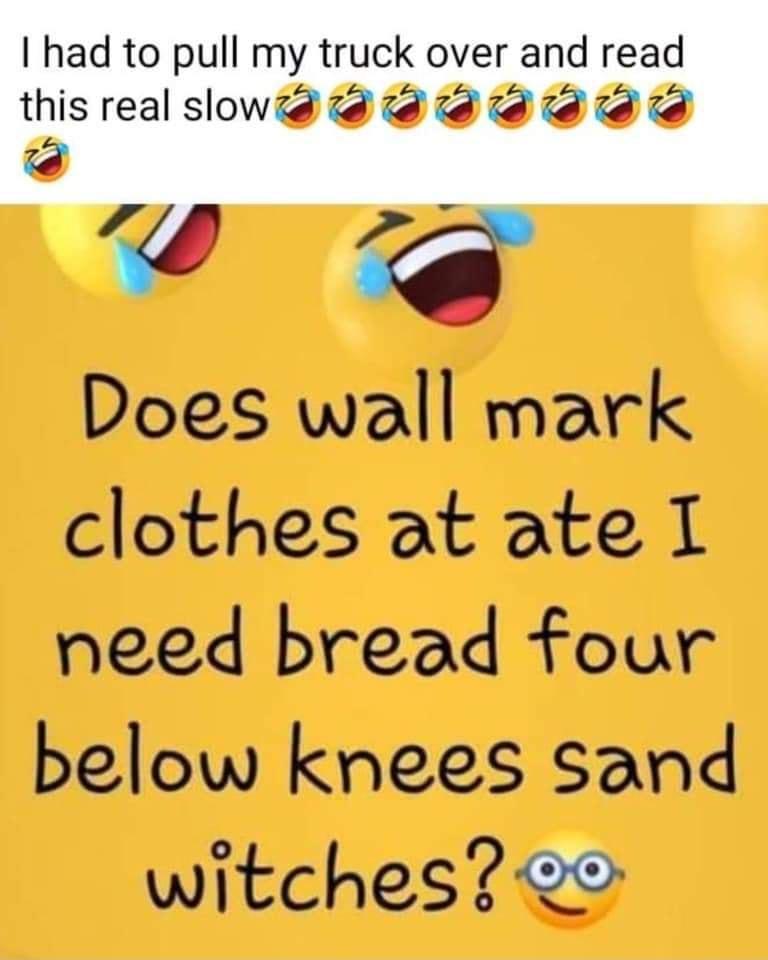 Does wall mark clothes at ate 1 need bread four below knees sand witches