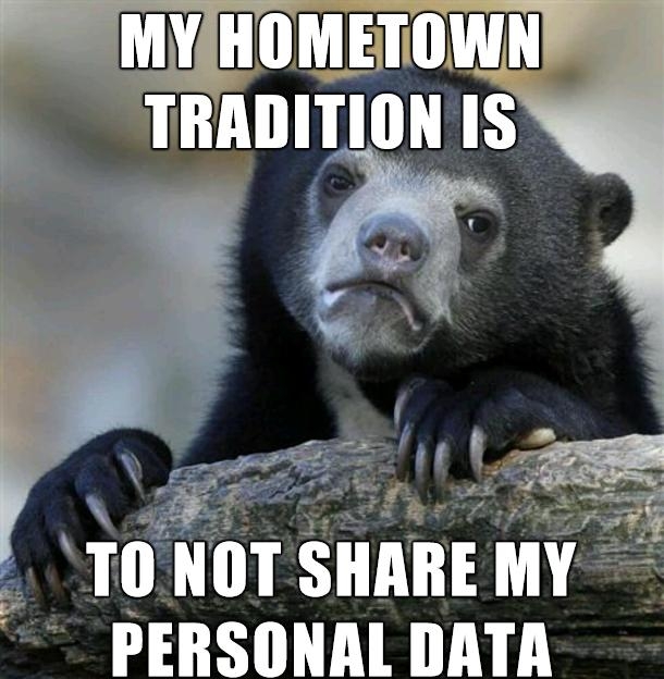 N TONOT SHAREMY PERSONALDATA