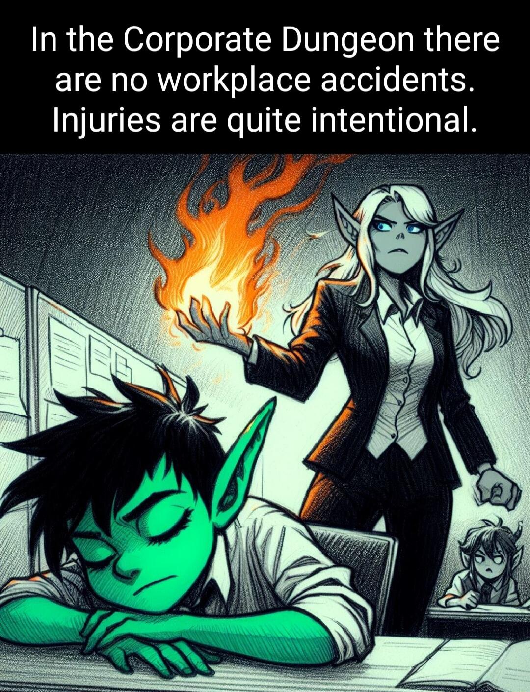 In the Corporate Dungeon there E1CN o R eTs Go ETeRTolol o T Injuries are quite intentional